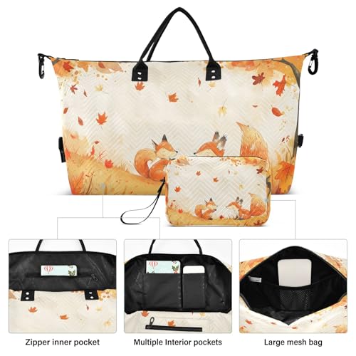 Weekender Bags Travel Duffel Gym Bag Huli Fenglin Carry on Overnight Tote Bag with Toiletry Bag for Airplane Travel Trip Gym Yoga2