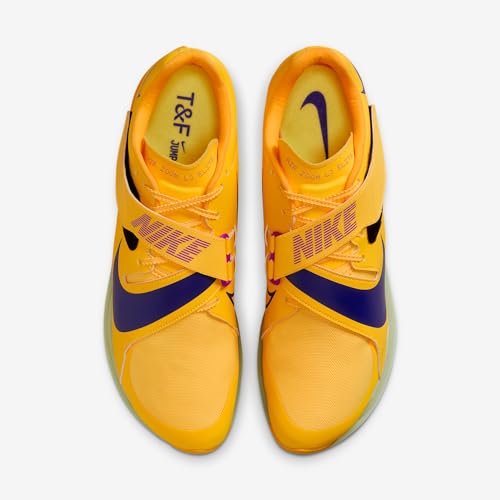 Image of Zoom Elite Long Jump Shoes (Unisex - White /Black-Laser Orange-Hyper Pink) by Nike
