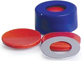 Microliter 11-0052DBT Snap-Tin Cap with FEP/Butyl Septa, Dark Blue, 11 mm Cap Size (Pack of 100)