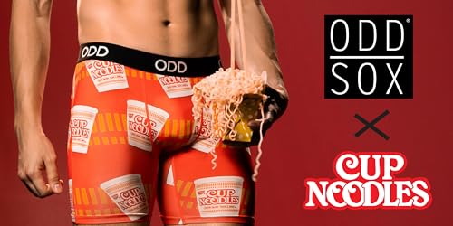 Odd Sox Kid Boy's Boxer Brief, Cup Noodles, Funny Novelty Print, Large3
