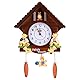 Jeffergarden Plastik-Wanduhr, 42cm/16.54in Kuckucksuhr Baumhaus Wanduhr Kunst Vintage Dekorative Uhr für Wohnzimmer, Küche oder Esszimmer