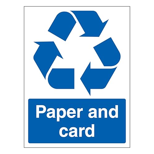 Papier et carton recyclage autocollant de tri sélectif 450x600