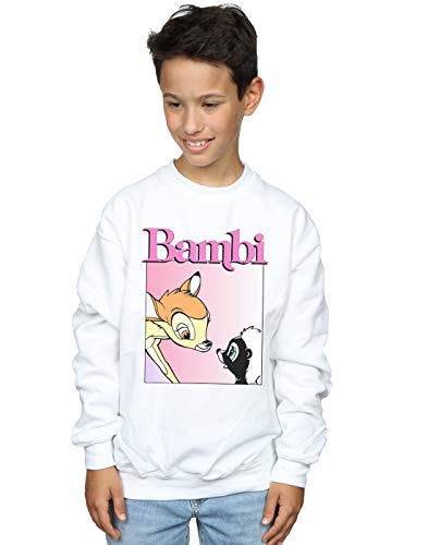 Disney Boys Bambi Nice To Meet You Sweatshirt White 5-6 Years