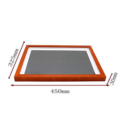 J&X medaillenhouder, race bib medaillen-display vitrine met houten frame, medaillenframe voor of loopmedaille… - Image 5