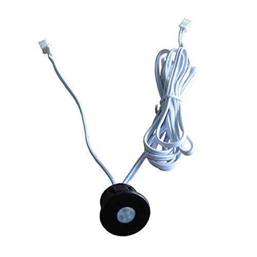 Mini interrupteur détecteur de mouvement infrarouge PIR DC 12 V LED Noir