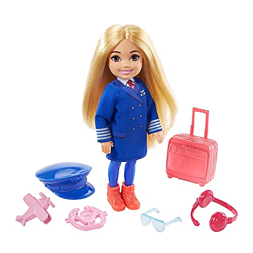 Barbie GTN87 - Chelsea-Karrierepuppe, Handwerkerin, mit berufsbezogenem Outfit und zugehörigem Zubehör – Bild 6