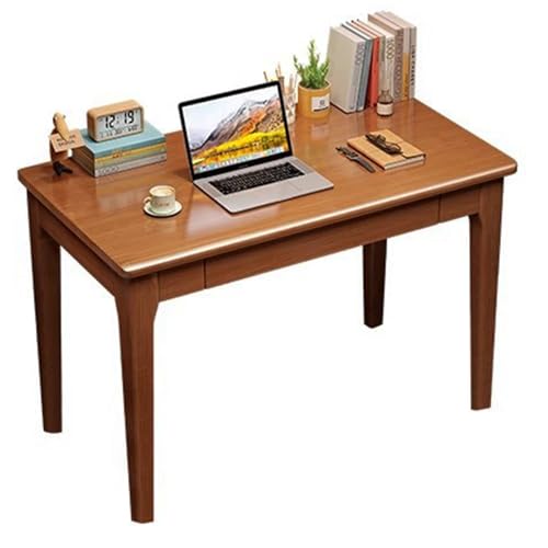 Conjunto De Escritorio Y Silla Madera Para Oficina En Casa Mesa Ordenador Maciza Cajón Sillón Tapizado