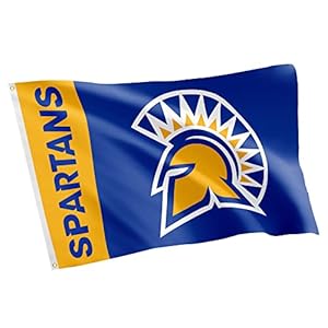 Desert Cactus San Jose State University Flag Spartans SJSU Flags Banners 100% Polyester Indoor Outdoor 3×5 (Team Name)