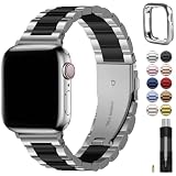 Fullmosa Cinturino per Apple Watch 44mm 45mm 42mm in Acciaio Inossidabile