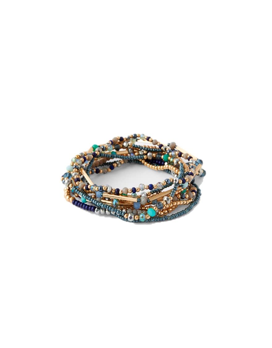 Accessorize London Womens Kerela Beaded Stretch Pack Yellow (B09T3MR42R) Amazon Price History, Amazon Price Tracker
