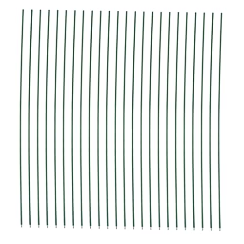 GETAJGHSD 50個 グリーン鉄線支柱 耐久性クライミングトマト用サポート棒 室内外鉢植え植物対応 可能な植物支援 枝伸長促進 家菜園用