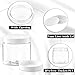 TUZAZO 48 Pack 6 Oz Plastic Jars with White Lids, 6oz Small Plastic Containers with Lids for Cosmetic Makeup Beauty Products, Slime, Sample, Travel, BPA Free | Wide Mouth | Refillable