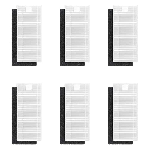 For Thamtu Robot Vacuum Cleaner HEPA Filters Replacement Parts Spare Part Vacuum Cleaner Accessories 6Pieces Thamtu Robot Vacuum Filter Replacement HEPA Filter And Sponge Set