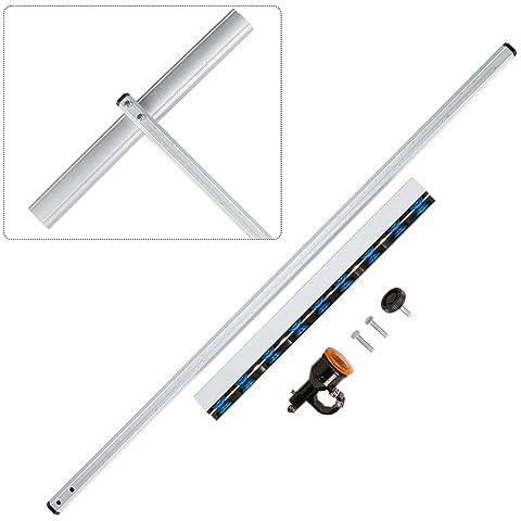 awagas Glass Tile Cutter, 90cm (35.43 in) Large T-Shaped Glass Cutting Tool, Glass Cutting Tools with Accurate Scales, Straight Cutter for Glass Ceramic Tile Vitrified Brick of 3-12mm with Auto Oiling Cover