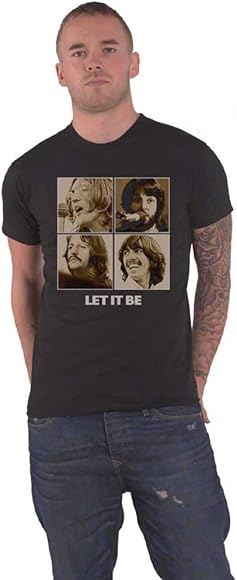 Amazon | The Beatles ビートルズ Let It Be Sepia Band Photo レット 