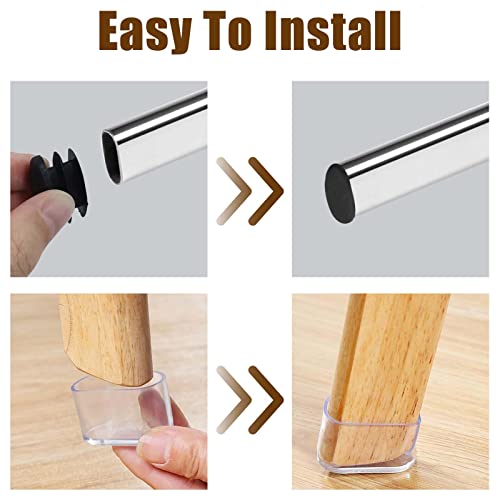 Coprigambe Sedie Gommini per Sedie Quadrati Tappi