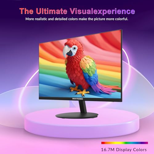 Image of 2 Pack 24 Inch Home Office Computer Monitor, FHD 1080P, FreeSync HDR, Low Blue Light Eye Care, HDMI Input, VESA Mountable Desktop PC Display