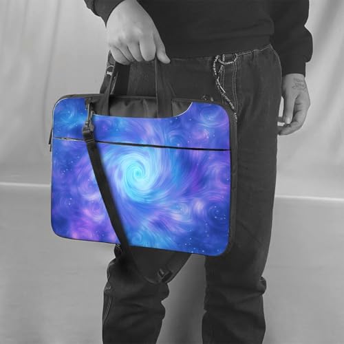 Bolso para portátil 14 pulg impermeable color azul y púrpura miniatura 2