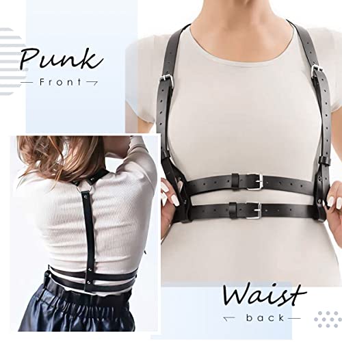 Punk Waist Leather Chain Belt Harness Strappy Adjustable Body Accessories For Women And Girl #TOP2