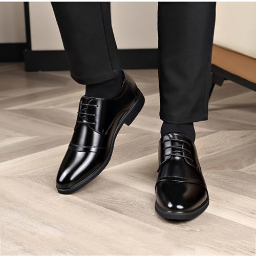 Men's Classic Dress Shoes Oxfords Lace-ups Formal Business Derby Shoes for Wedding Party Office Work2