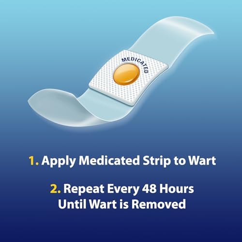 Compound W Wart Remover, Maximum Strength One Step Invisible Pads - 14 Count - Salicylic Acid Wart Remover, For Common/Plantar Wart Removal - 4
