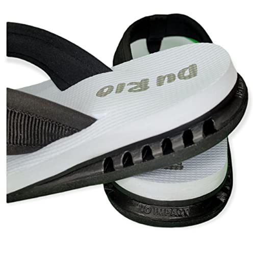 Chinelo DuRio Ultra Premium Neo Black Indicado Para Esporão e Fascite Plantar (branco, br_footwear_s