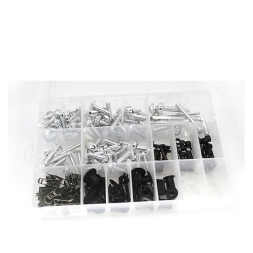 Kit de vis de carénage haut de gamme argent pour moto KLX250