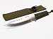 coltello survival caccia campeggio in acciaio inox colore verde militare fodero