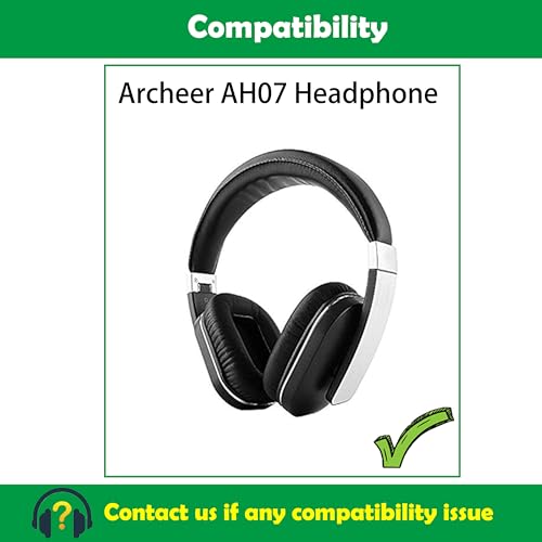Almohadillas de cuero más suaves para reemplazo de auriculares Archeer AH07 AH 07 miniatura 2