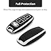 OFFCURVE for Audi Key Fob Cover, Premium Soft TPU 360 Degree Full Protection Key Shell Case Compatible with 2018-2022 A6 A7 A8 E-Tron Q8 SQ8, 2020 2021 2022 A3 Q7 S3 S6 SQ7 RS6 S7 RS7 Off-I-Black