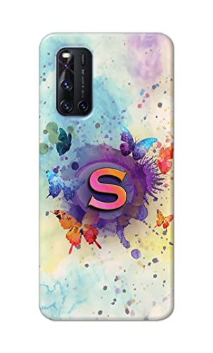Image of PRINTFIDAA� Printed Hard Back Cover Case for Vivo V19 Back Cover (Alphabet S) -2808