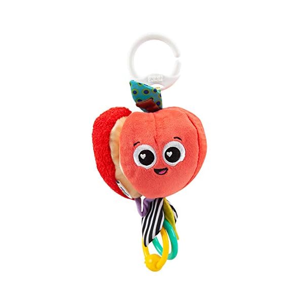 LAMAZE Archer The Apple, Clip on Pram and Pushchair Newborn Baby Toy, Sensory Toy for Babies with Colours and Sounds…