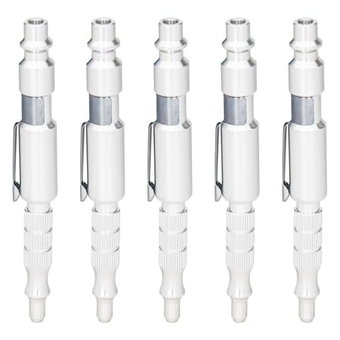 Kodilin 5Pcs 1/4"I/M Type Plug Air Blow Gun,Adjustable Pocket Blow Gun Cover