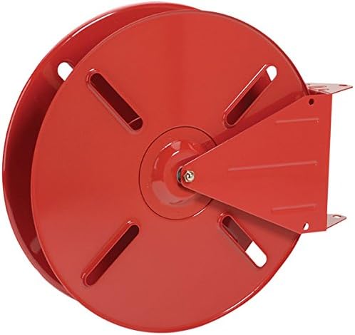 FireTech Economy Hose Reel (for 1 1/2" Rack 100' & SJ 75' Hose), 23 1/2"L x 18"H x 6 1/2"W, Red, 1/EA