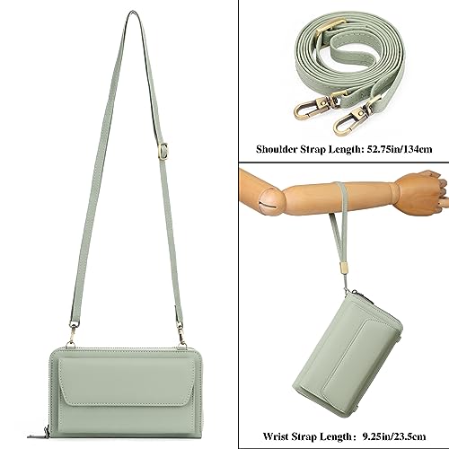 Image of GOIACII Phone Card Wallet RFID Blocking Ladies Purse Crossbody Bags for Women