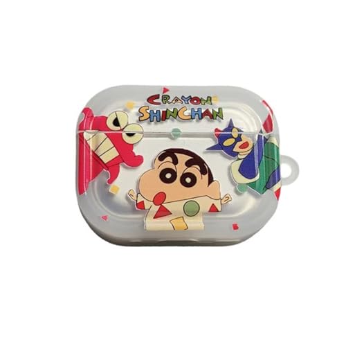 KalaCase �N���������񂿂�� AirPods Pro3 �p �P�[�X �G�A�|�b�h�v�� �P�[�X �l�C�L�����N�^�[ �ی�J�o�[ �G���G�� �ی�P�[�X ���[�P�[�X �X�g���b�v�z�[���𑕔� �����h�~(Style1 AirPods Pro3 �p)