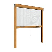 Zanzariera A Rullo Su Misura In Alluminio - Kit Completo Per Finestra, Larghezza 150-180 Cm, Altezza 50-149 Cm, Facile Installazione
