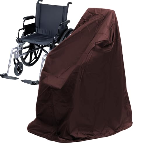 Funda impermeable para silla de ruedas, cubierta impermeable para sillas de ruedas eléctricas, funda protectora para silla de ruedas, funda protectora Oxford a prueba de viento para exteriores (115 x