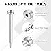 MECCANIXITY 16 Pcs 304 Stainless Steel Shoulder Bolt 5mm Shoulder Dia 45mm Shoulder Length M4x0.7 Thread Hex Socket Shoulder Bolts for Hydraulic Injection Molding Machinery Industries