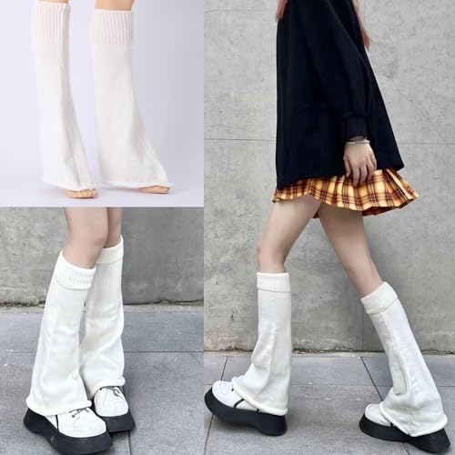 Image of Leg Warmers Harajuku with Lace Button Knit Harajuku Japanese Style Kawaii Lolita Gothic Flared and Loose Fit