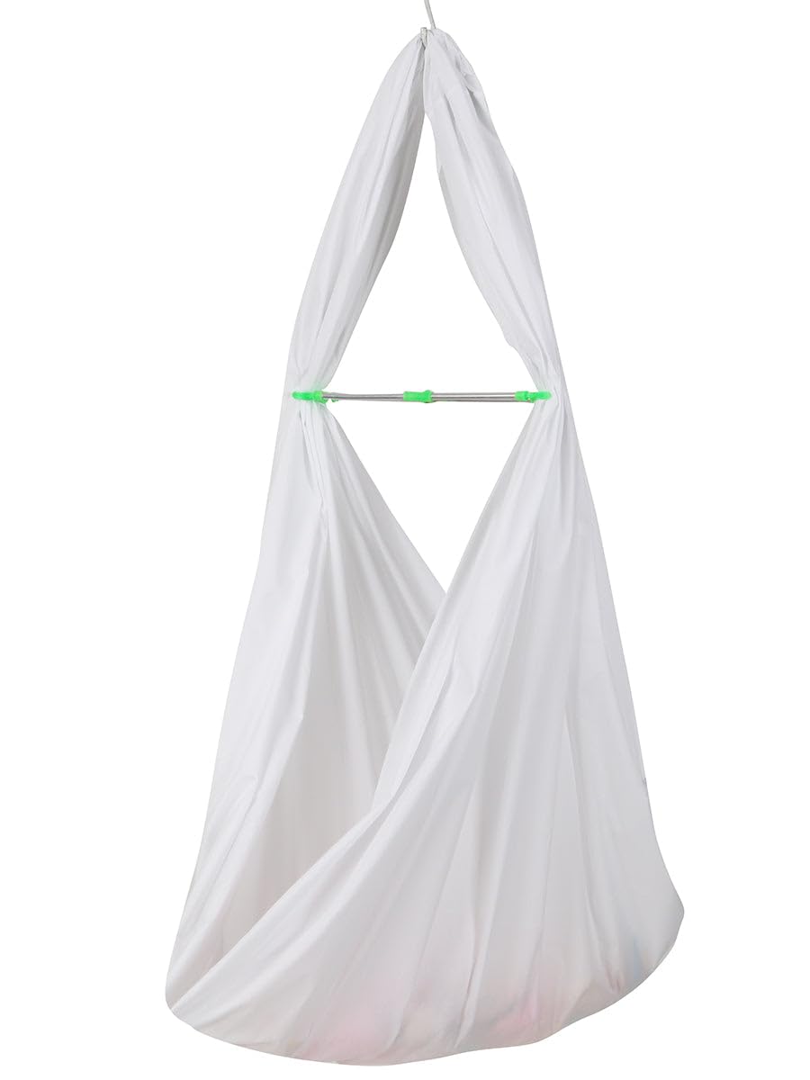 RAMRAJ COTTON Premium Soft Cotton White Stitched Hammock/Cradle 3 Meters - Image 3 thumbnail