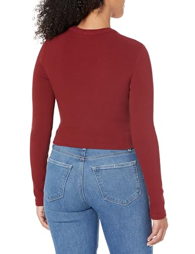 Image of HUGO Women's Cotton Long Sleeve Cropped Shirt