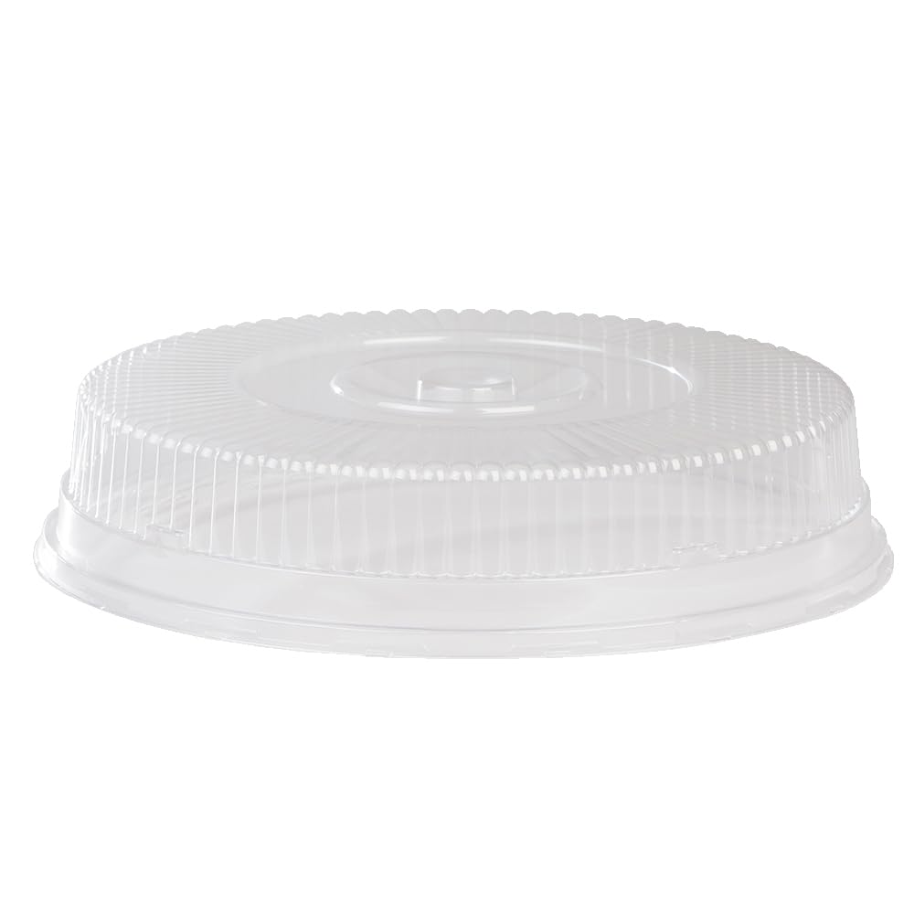 Clear Plastic Dome Lid for 16" Round Catering Tray - 50 per case by DFI – 16 inches, Plastic, clear, Model DCS-920