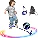 Kinder Springring Fußkreisel mit Lichtrad Unruh faltbarer leuchtender Springball Outdoor-Sprungspiel