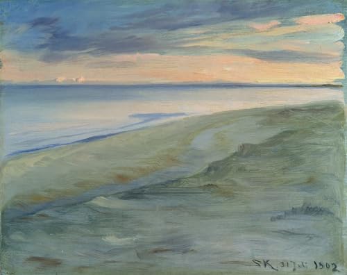 Tableaux graffiti art mural de Peder Severin Krøyer poster de plage moderne 60x90cm