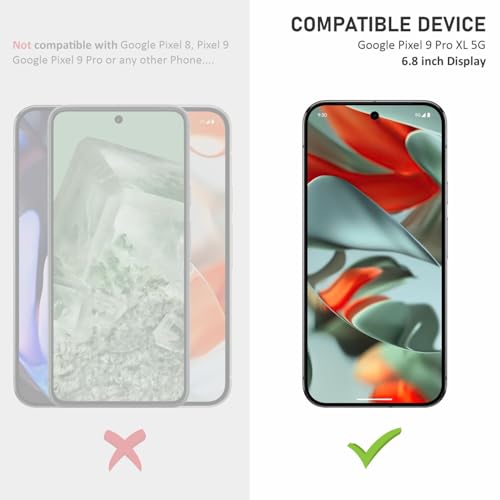 Image of Mr.Shield Top-Notch HD+ Tempered Glass Screen Protector Guard for Google Pixel 9 Pro XL, 9H Hardness, Military Grade Protection, Easy Installation kit