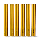 Sport-Thieme Staffelstäbe-Set Metall | ø 38 mm | 6 Stäbe + Aufbewahrungsbeutel Leichtmetall Stäbe