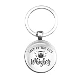 Design unique Porte-clés en verre - Soup Of The Day Whiskey, silverl