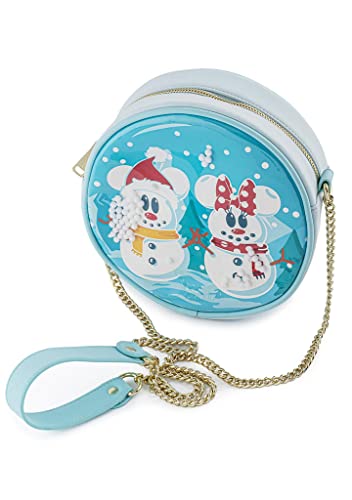 Loungefly X Disney Mickey & Minnie Snow Globe Crossbody Bag - Fashion Cute Crossbody Bags2