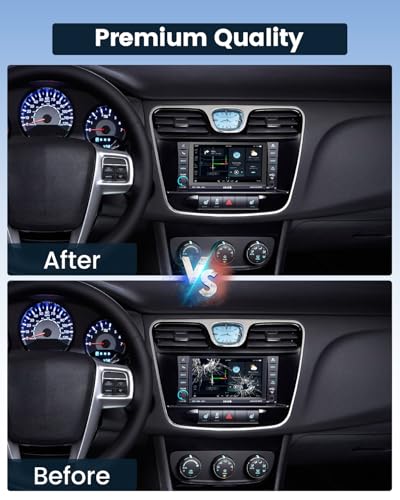 Image of 8.4 inch Uconnect 4C UAQ LCD Monitor Touch Screen Radio Navigation | New OEM Replacement Screen Fit for Dodge Challenger /Durango /Jeep Wrangler /Compass /Gladiator /Chrysler 2017-2021